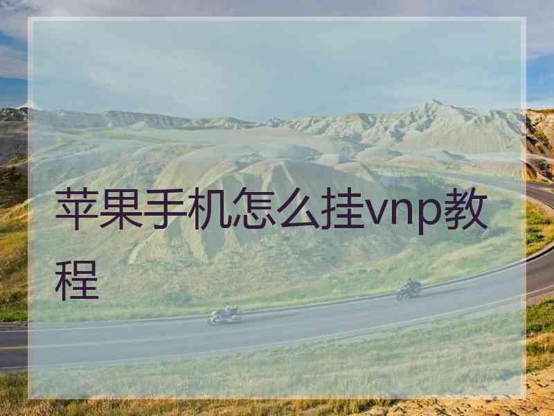 苹果手机怎么挂vnp教程