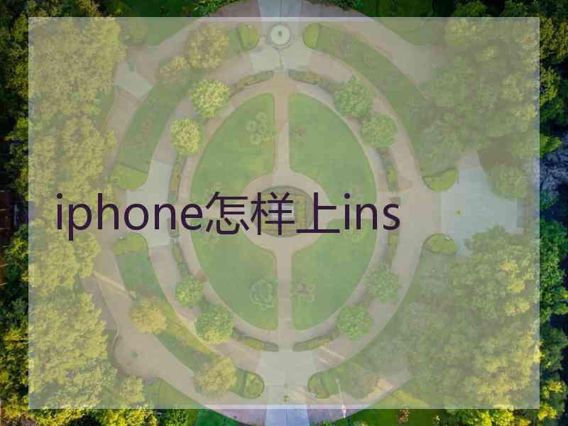 iphone怎样上ins
