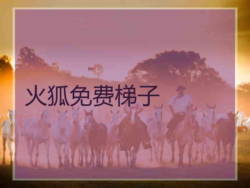 火狐免费梯子