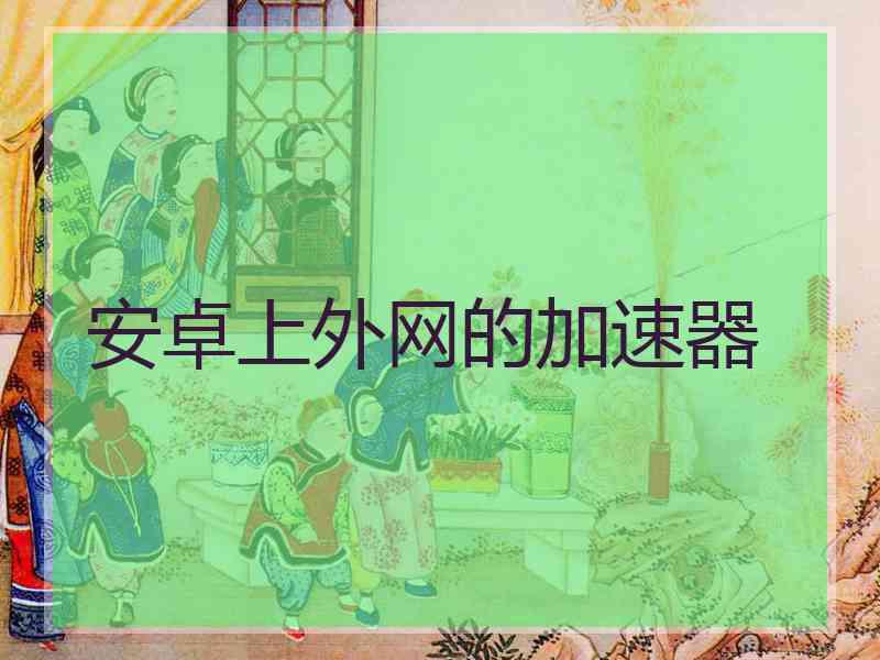 安卓上外网的加速器