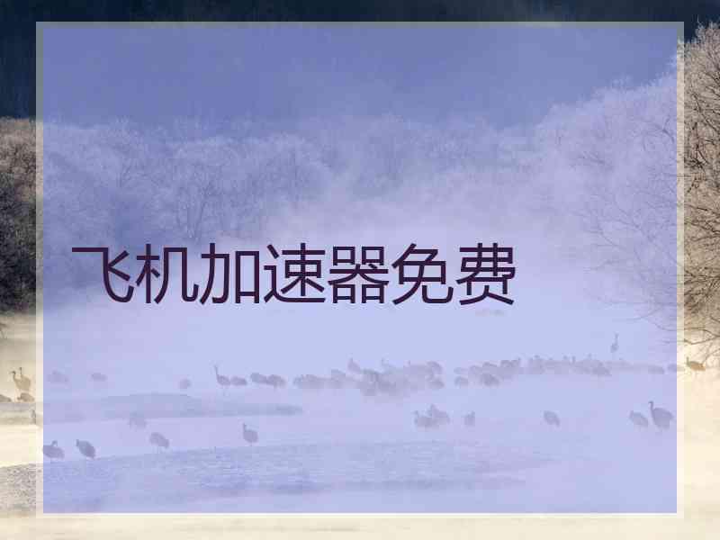 飞机加速器免费