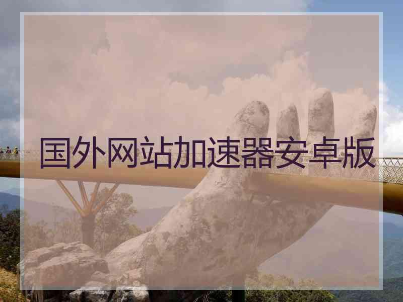国外网站加速器安卓版