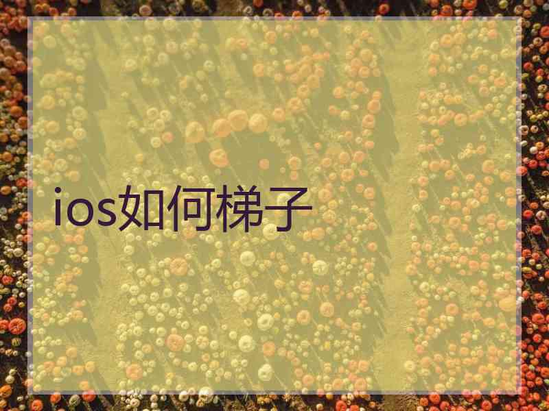 ios如何梯子