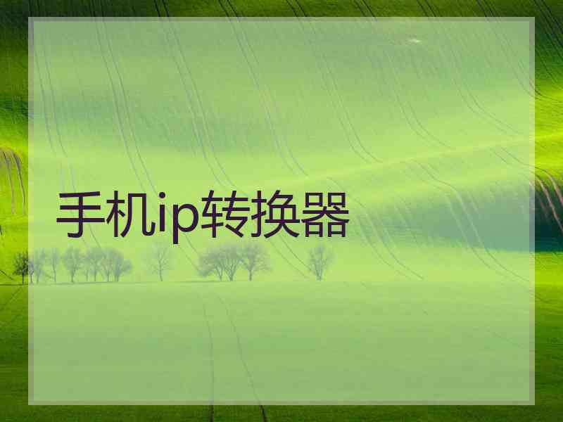 手机ip转换器