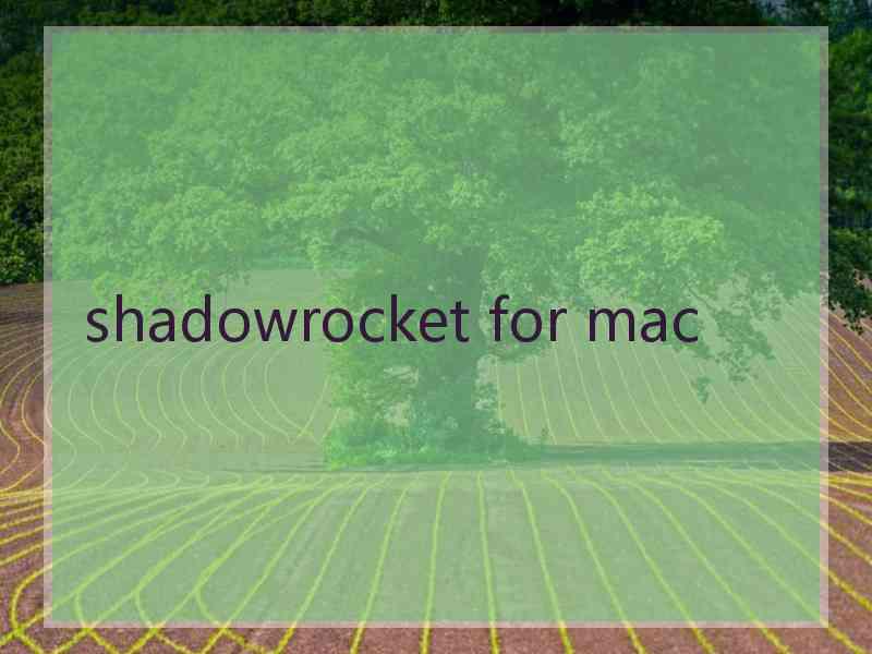 shadowrocket for mac