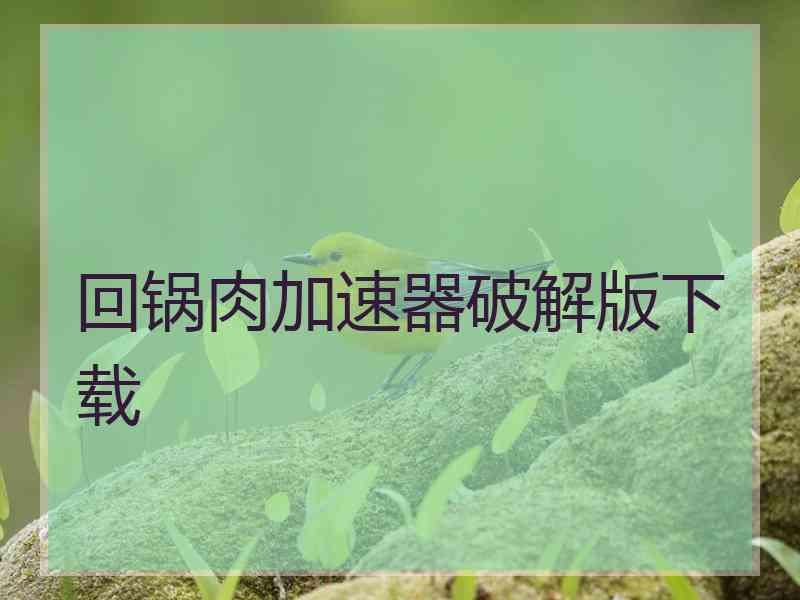 回锅肉加速器破解版下载