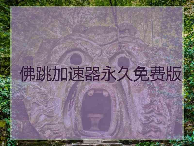 佛跳加速器永久免费版
