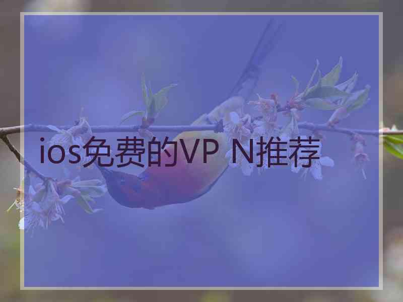 ios免费的VP N推荐