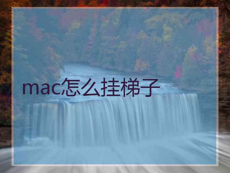 mac怎么挂梯子