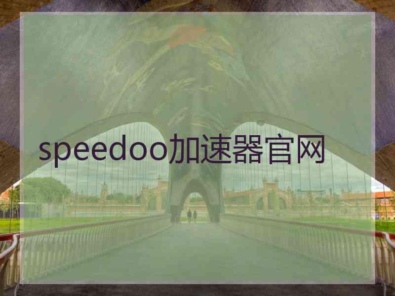 speedoo加速器官网