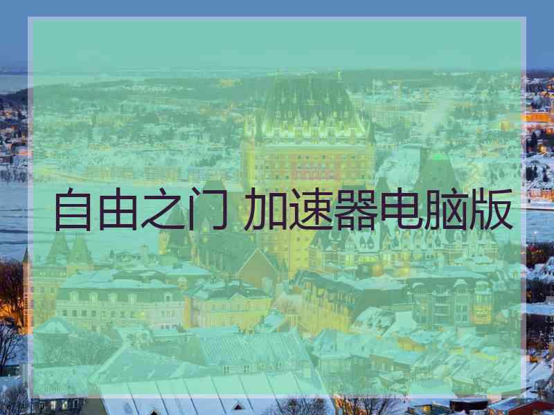 自由之门 加速器电脑版