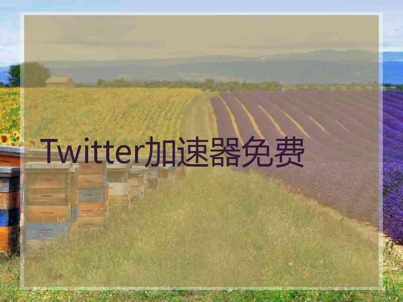 Twitter加速器免费