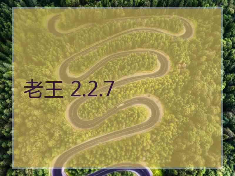 老王 2.2.7