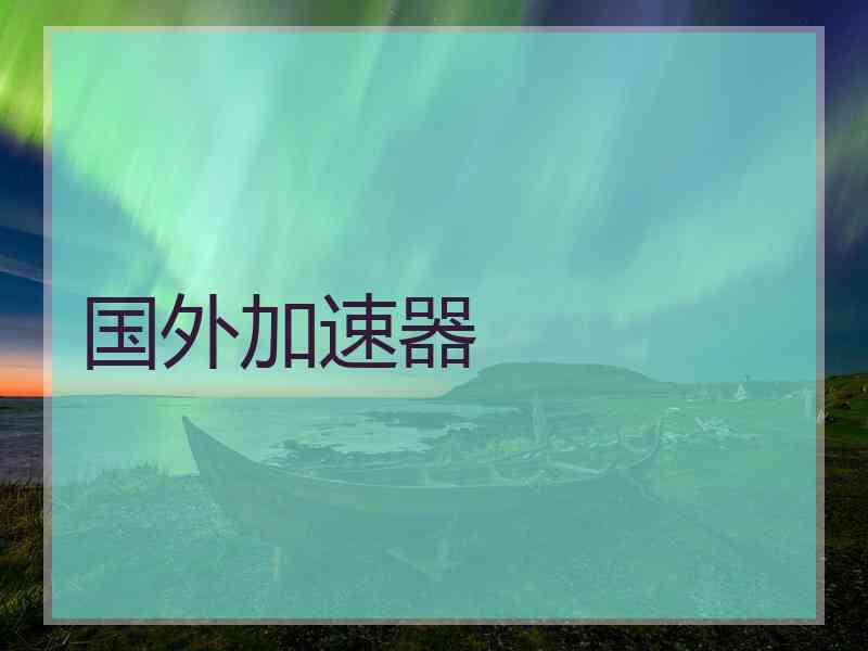 国外加速器