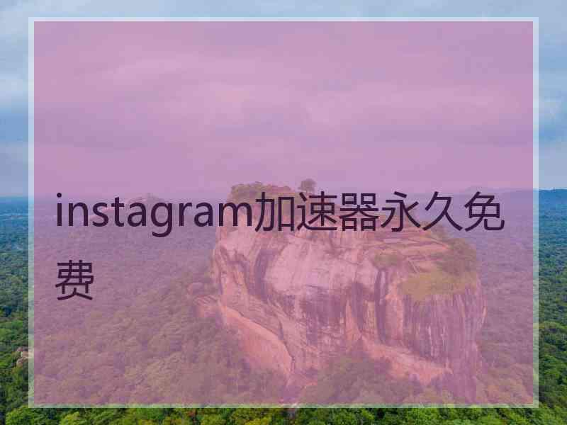 instagram加速器永久免费