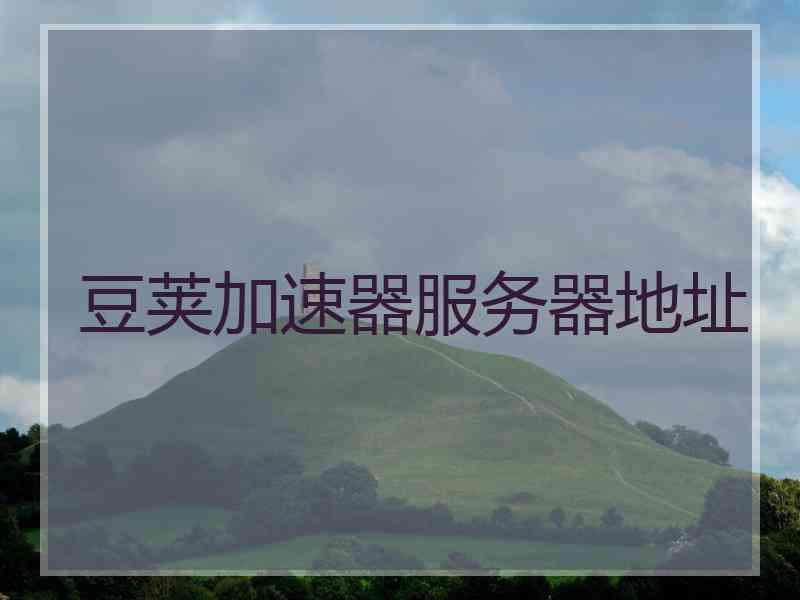 豆荚加速器服务器地址