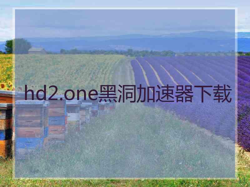 hd2.one黑洞加速器下载