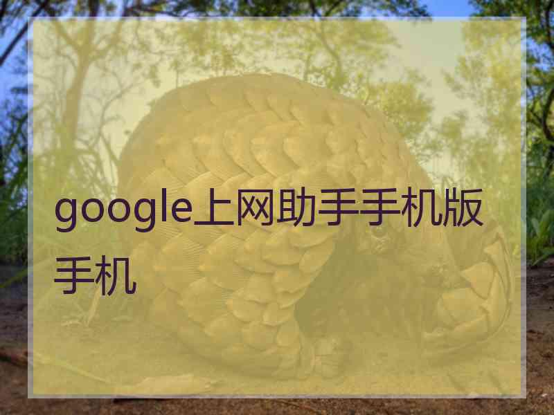 google上网助手手机版手机