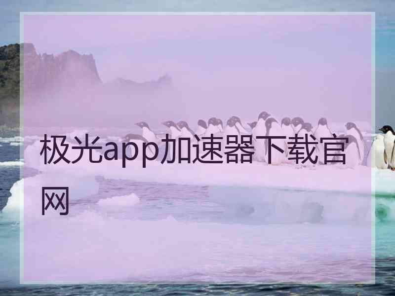 极光app加速器下载官网