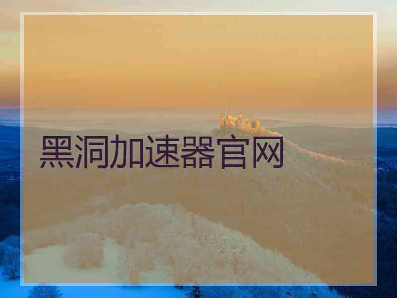 黑洞加速器官网