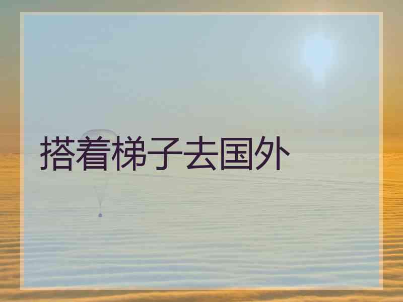 搭着梯子去国外