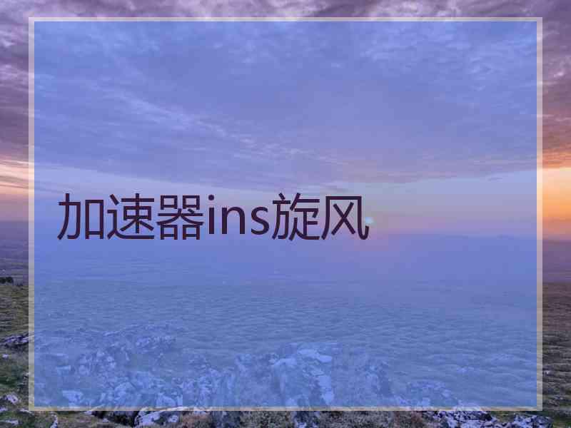 加速器ins旋风