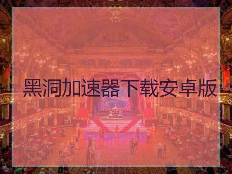 黑洞加速器下载安卓版