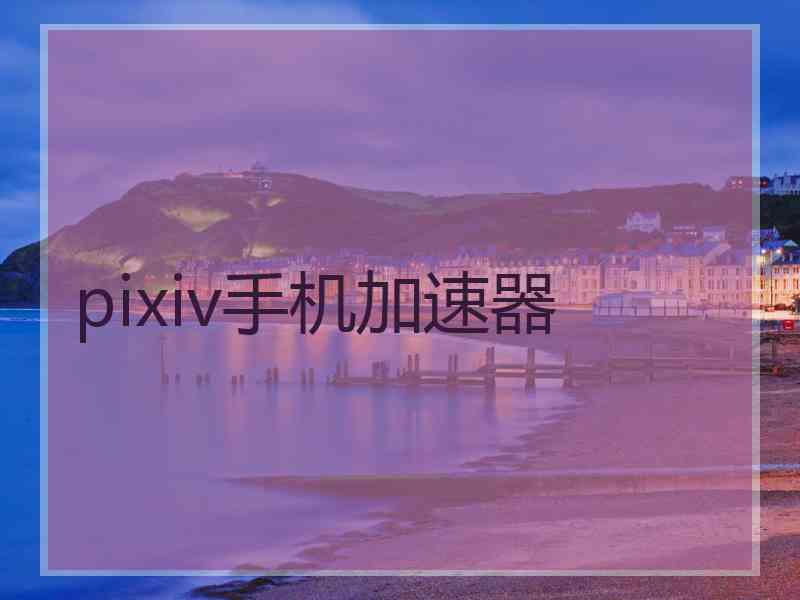pixiv手机加速器
