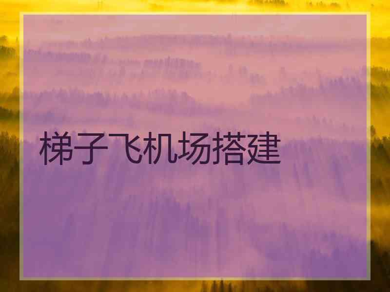 梯子飞机场搭建