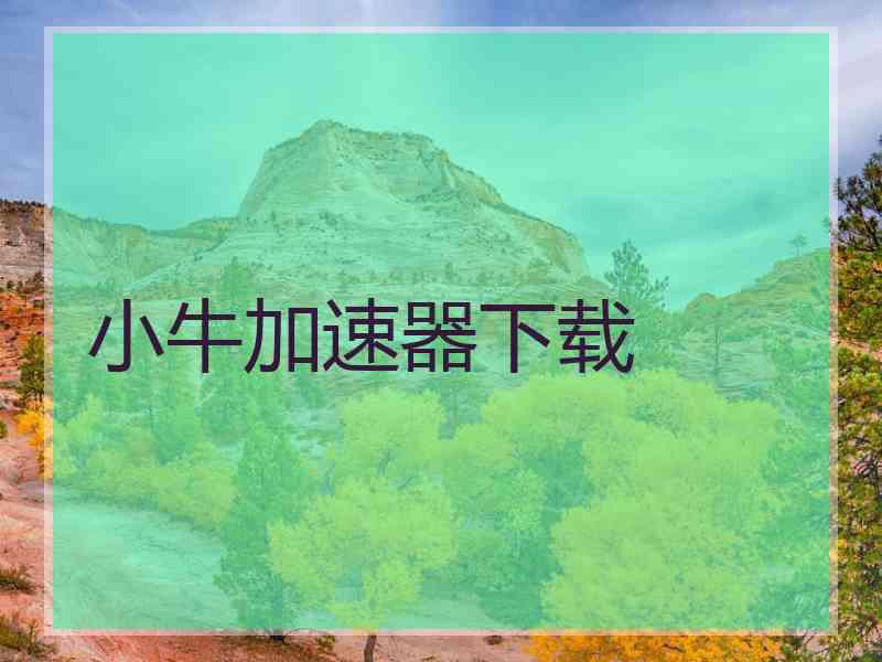 小牛加速器下载