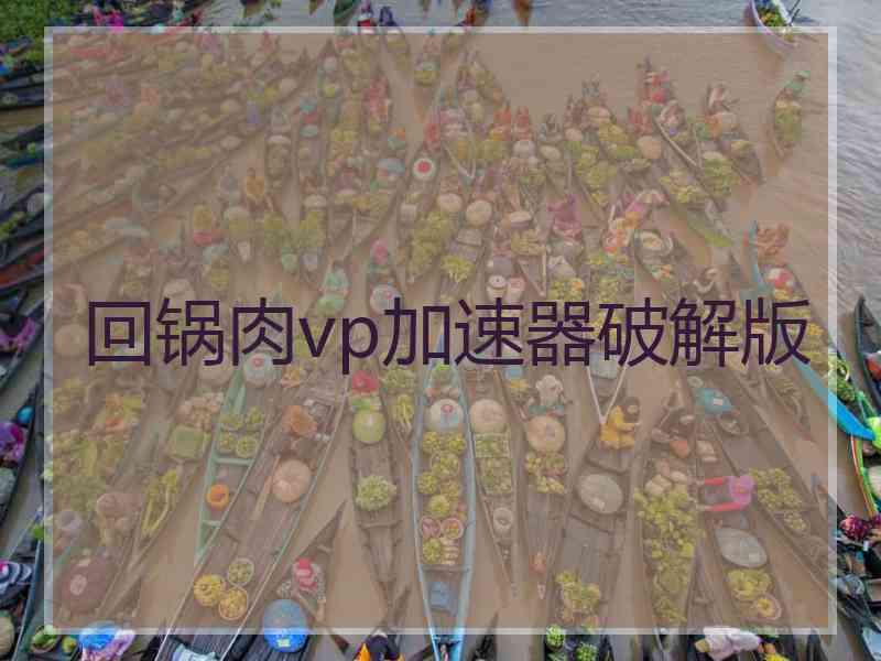 回锅肉vp加速器破解版