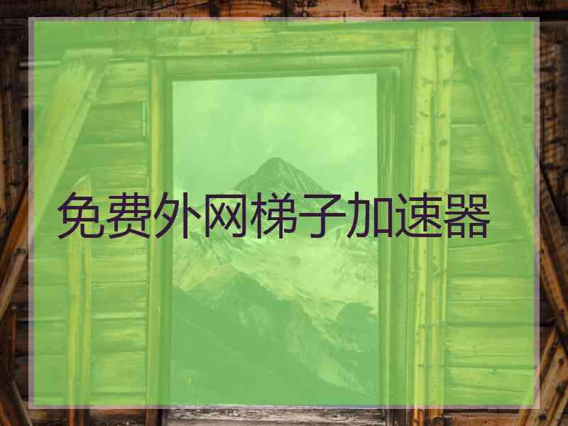 免费外网梯子加速器