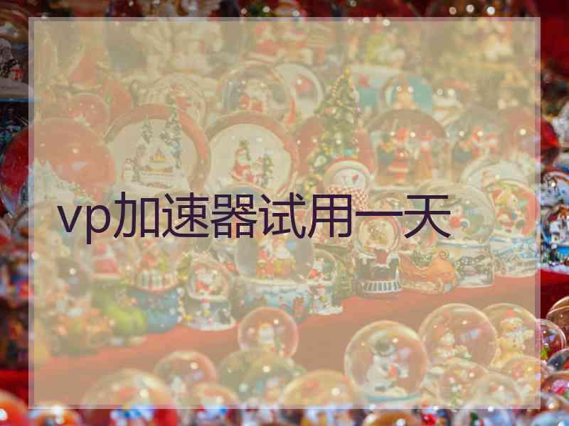 vp加速器试用一天